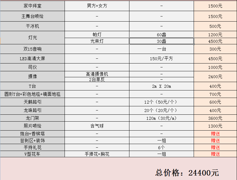 婚庆公司一般什么价位(婚庆公司大概多少钱一场)